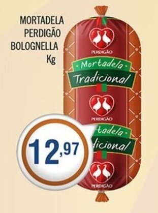 Central Supermercados Mortadela Perdigao Bolognella 1kg oferta