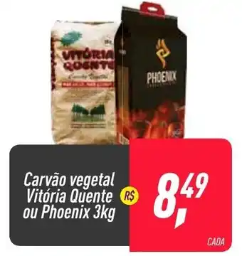Frangolândia Carvao Vegetal Vitoria Quente ou Phoenix 3kg oferta