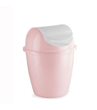 Freitas Varejo Lixeira para pia redonda de plástico rosa new plastic 3,5l 1843 oferta