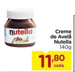 Carrefour Bairro Creme de avela Nutella 140g oferta