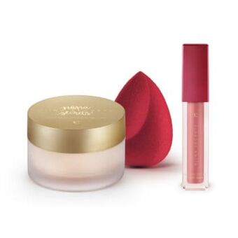 Eudora Kit batom skinny matte rose gardênia + primer + esponja oferta