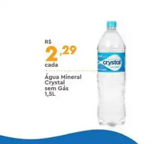 Supper Rissul água Mineral Crystal Sem Gás 1.5L oferta