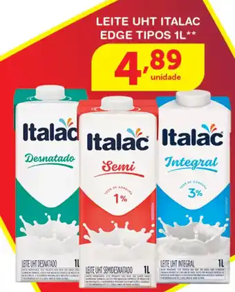 Roldão Leite Uht Italac Edge tipos 1L oferta