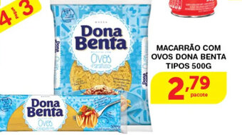 Roldão Macarrao com Ovos Dona Benta tipos 500g oferta