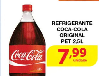 Roldão Refrigerante Coca Cola Original pet 2.5L oferta