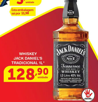 Roldão Whisky Jack Daniel's Tradicional 1L oferta