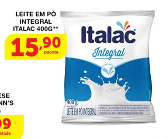 Roldão Leite em po Integral Italac 400g oferta