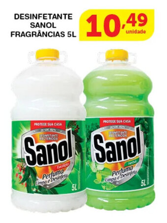 Roldão Desinfetante Sanol Fragrancias 5L oferta