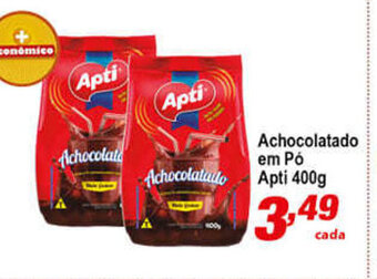 Ricoy Supermercados Achocolatado em po Apti 400g oferta