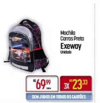 Muffato Mochila Carros Preta Exeway oferta