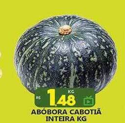 Supermercado Porecatu Abóbora cabotiã inteira kg oferta