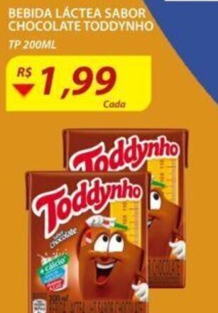 Assaí Atacadista Bebida Lactea Sabor chocolate Toddynho 200ml oferta