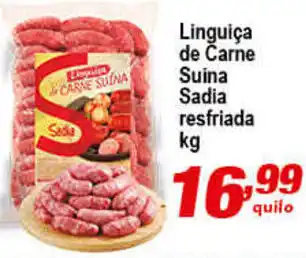 Ricoy Supermercados Linguica de Carne Suina Sadia 1kg oferta