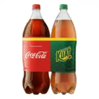 Kit refrigerante coca-cola original + guaraná kuat 2l cada