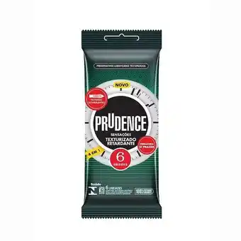 Drogaria Santa Marta Preservativos prudence texturizado retardante com 6 unidades oferta