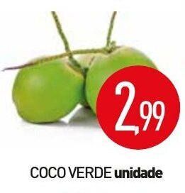 Calvo Atacadista Coco verde unidade oferta