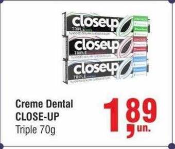 Creme dental close-up triple