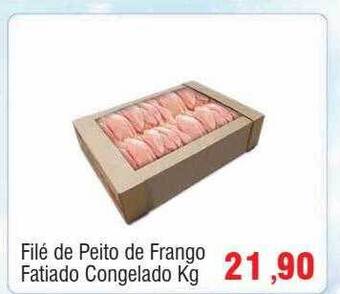Spani Atacadista Filé de peito de frango fatiado congelado kg oferta