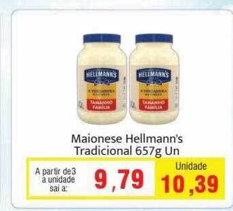 Spani Atacadista Maionese hellmann's tradicional oferta