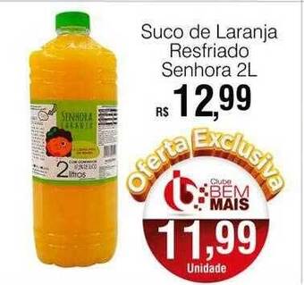 Supermercado Bem Barato Suco de laranja resfriado senhora oferta