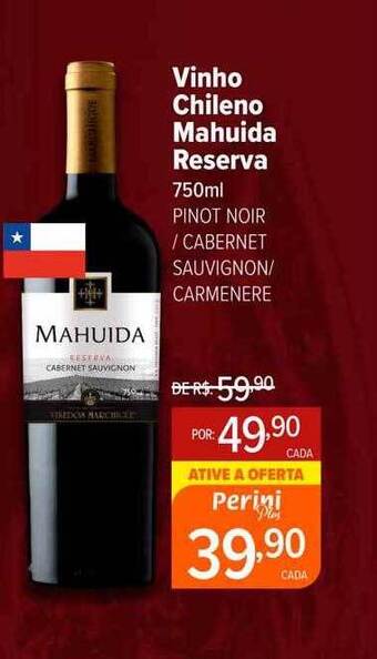 Perini Vinho chileno mahuida reserva oferta