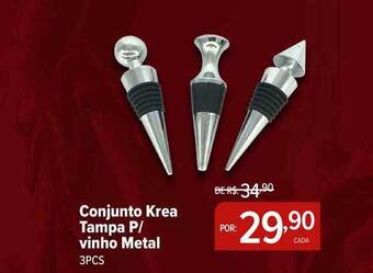 Conjunto krea tampa p-vinho metal
