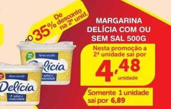 Roldão Margarina delícia com ou sem sal oferta