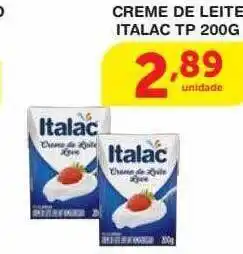 Roldão Creme de leite italac tp oferta