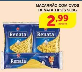 Roldão Macarrão com ovos renata tipos oferta