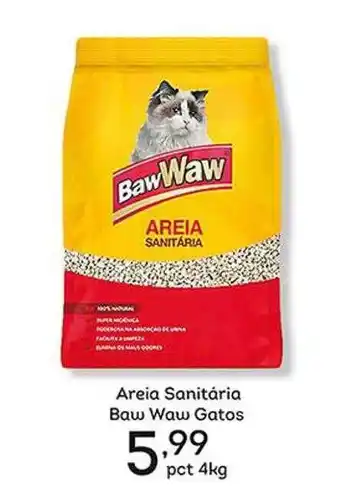 Areia sanitaria baw waw gatos