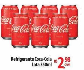 Abevê Supermercados Refrigerante coca-cola lata oferta
