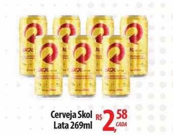 Abevê Supermercados Cerveja skol lata oferta