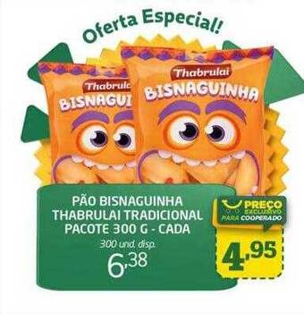 Cooper Pão bisnaguinha thabrulai tradicional pacote - cada oferta