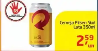 Tenda Atacado Cerveja pilsen skol lata 350 ml oferta