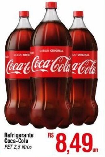 Fort Atacadista Refrigerante Coca Cola Pet 2.5L oferta