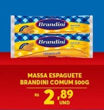 Massa Espaguete Brandini comum 500g