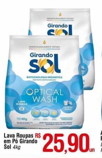 Fort Atacadista Lava roupas em po Girando Sol 4kg oferta