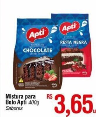Fort Atacadista Mistura para bolo Apti 400g oferta