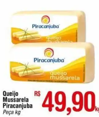 Fort Atacadista Queijo Mussarela Piracanjuba 1kg oferta
