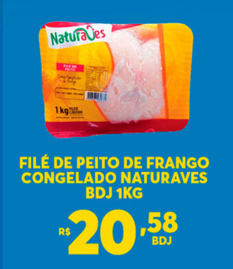 Atacadão Centro Sul File de Peito de frango Congelado Naturaves bdj 1kg oferta