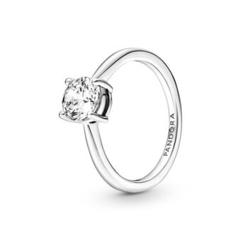 Pandora Anel solitario brilhante oferta