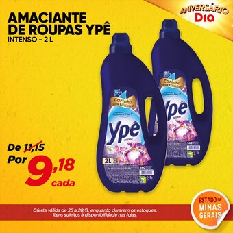 Dia Amaciante de roupas Ype 2L oferta