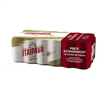 Pack cerveja pilsen itaipava lata 18 unidades 350ml cada embalagem econômica