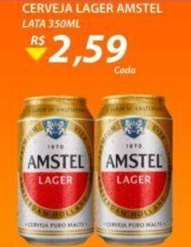Assaí Atacadista Cerveja Lager Amstel 350ml oferta