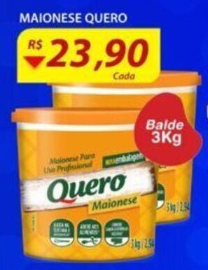 Assaí Atacadista Maionese Quero 3kg oferta