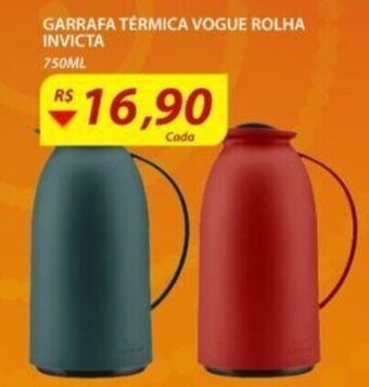 Assaí Atacadista Garrafa Termica Vogue Rolha Invicta 750ml oferta