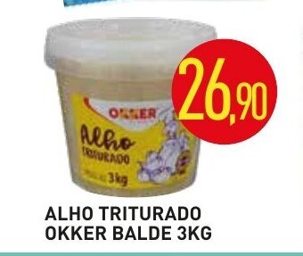 Calvo Atacadista Alho Triturado Okker Balde 3kg oferta
