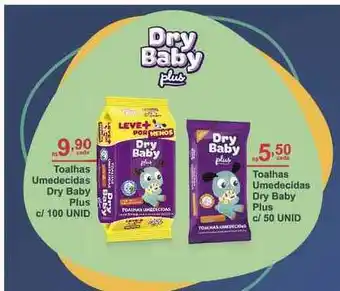 Tchê Farmácias Toalhas Umedecidas Dry Baby Plus C 100 Unid oferta