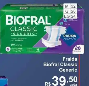 Tchê Farmácias Fralda Biofral Classic Generic oferta