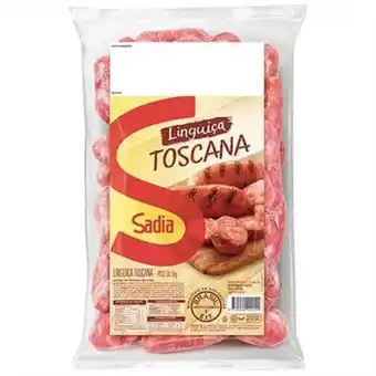 X Supermercados Linguiça toscana congelada sadia embalagem 5kg oferta